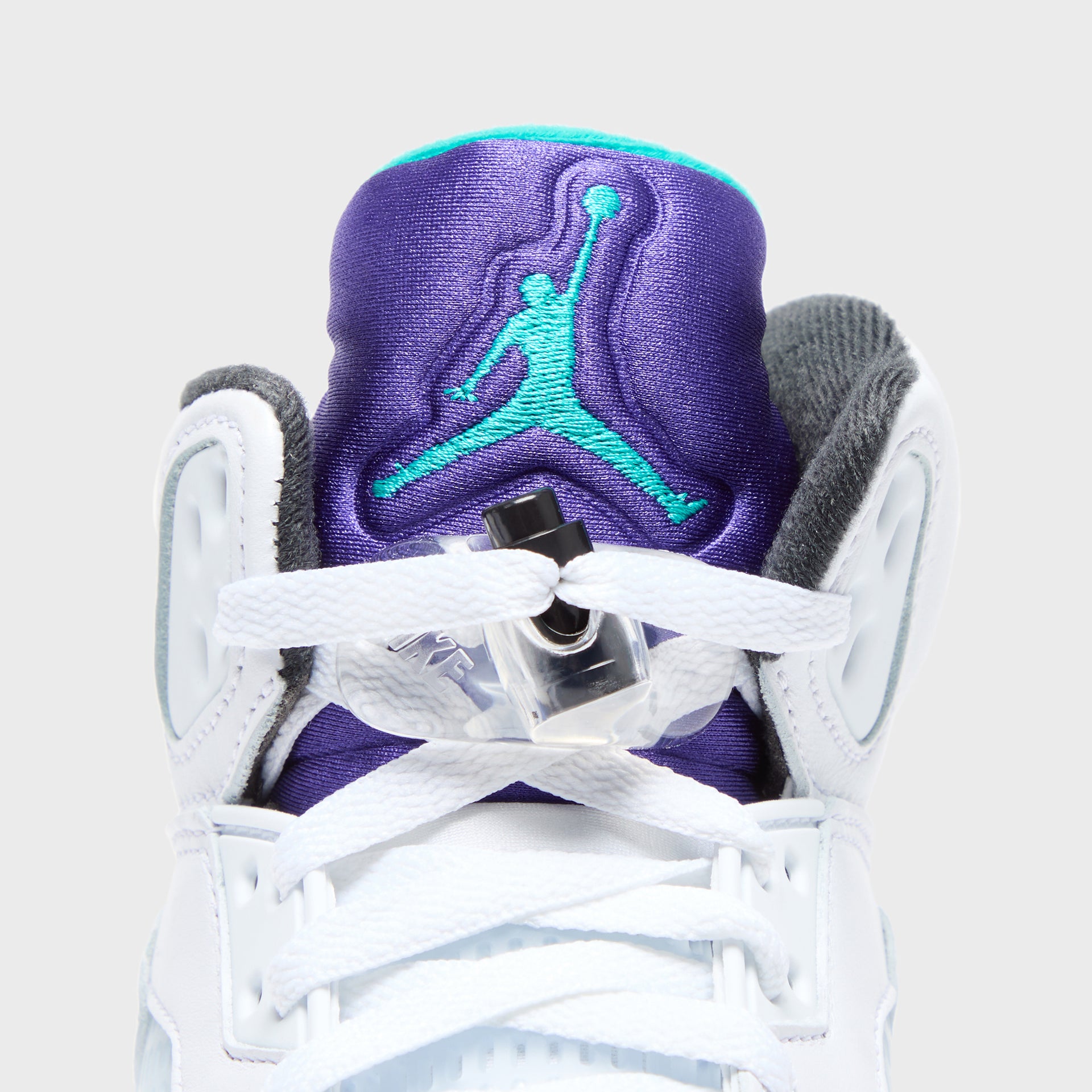 Jordan GS Air Jordan 5 - Black / New Emerald / Grape Ice