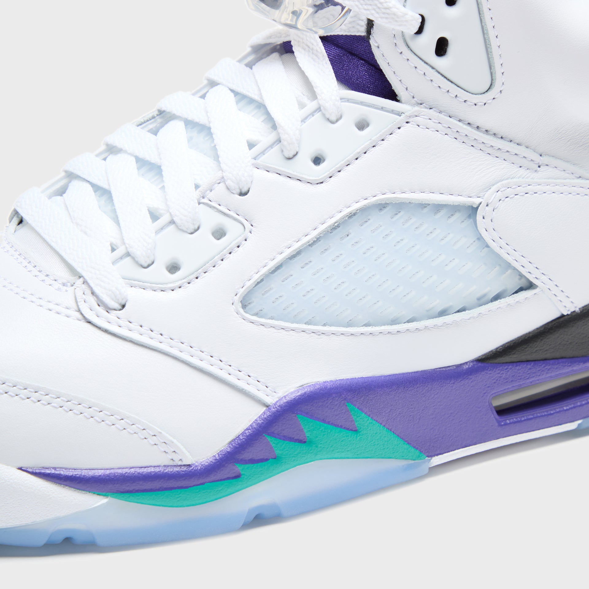 Jordan GS Air Jordan 5 - Black / New Emerald / Grape Ice