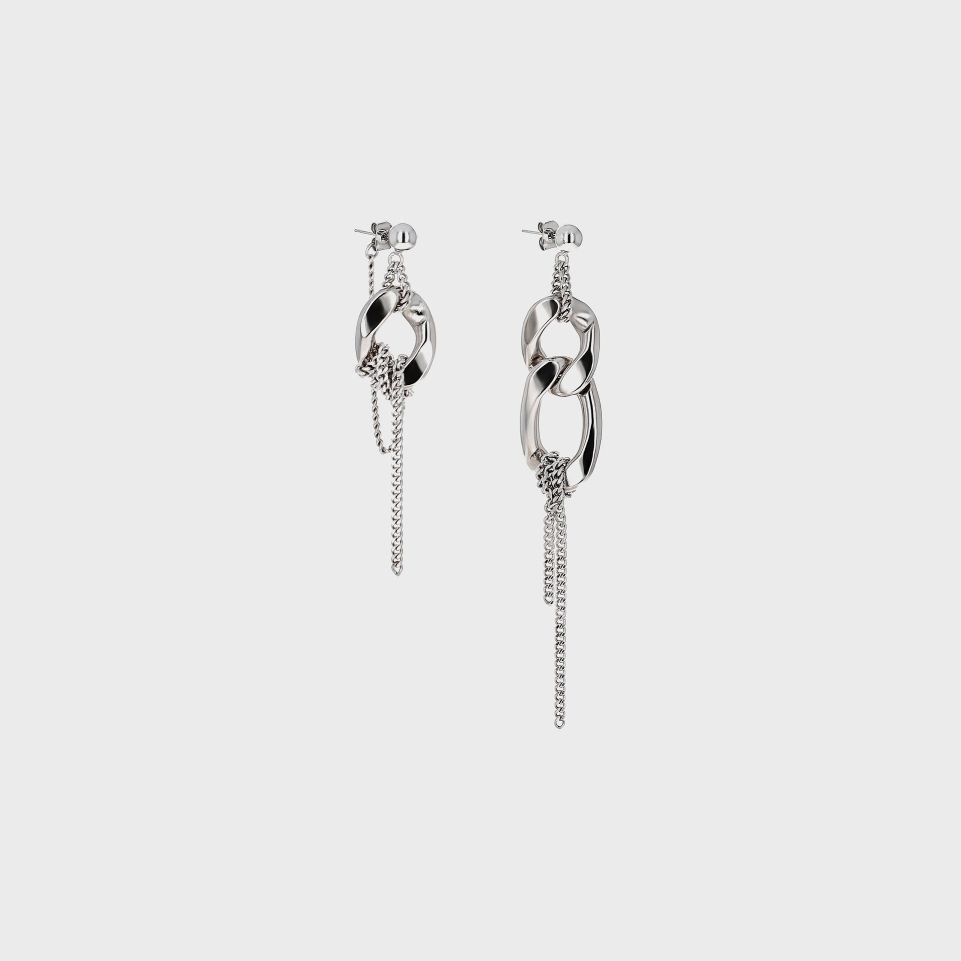 Justine Clenquet Betty Earring - Palladium