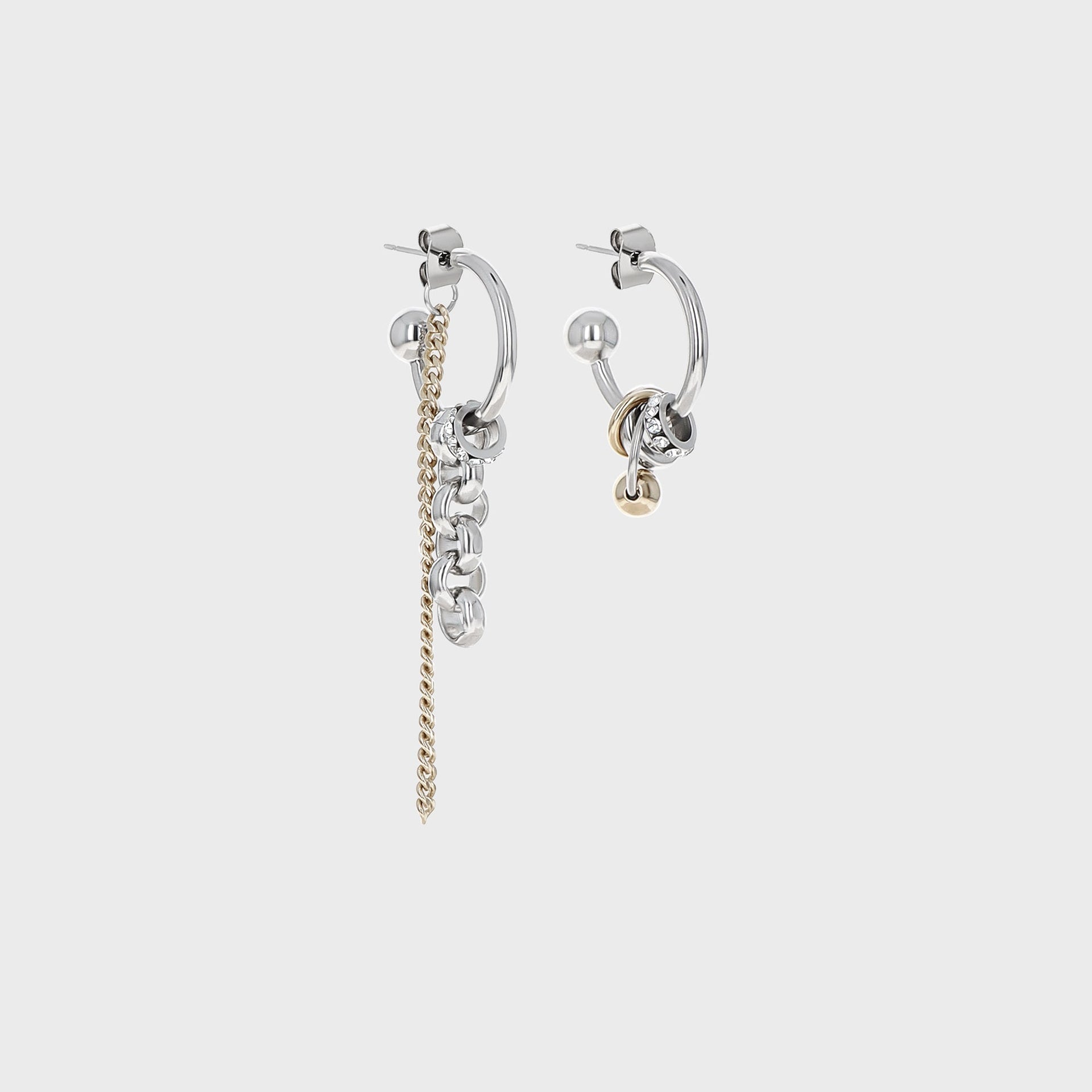 Justine Clenquet Celina Earrings - Gold / Palladium