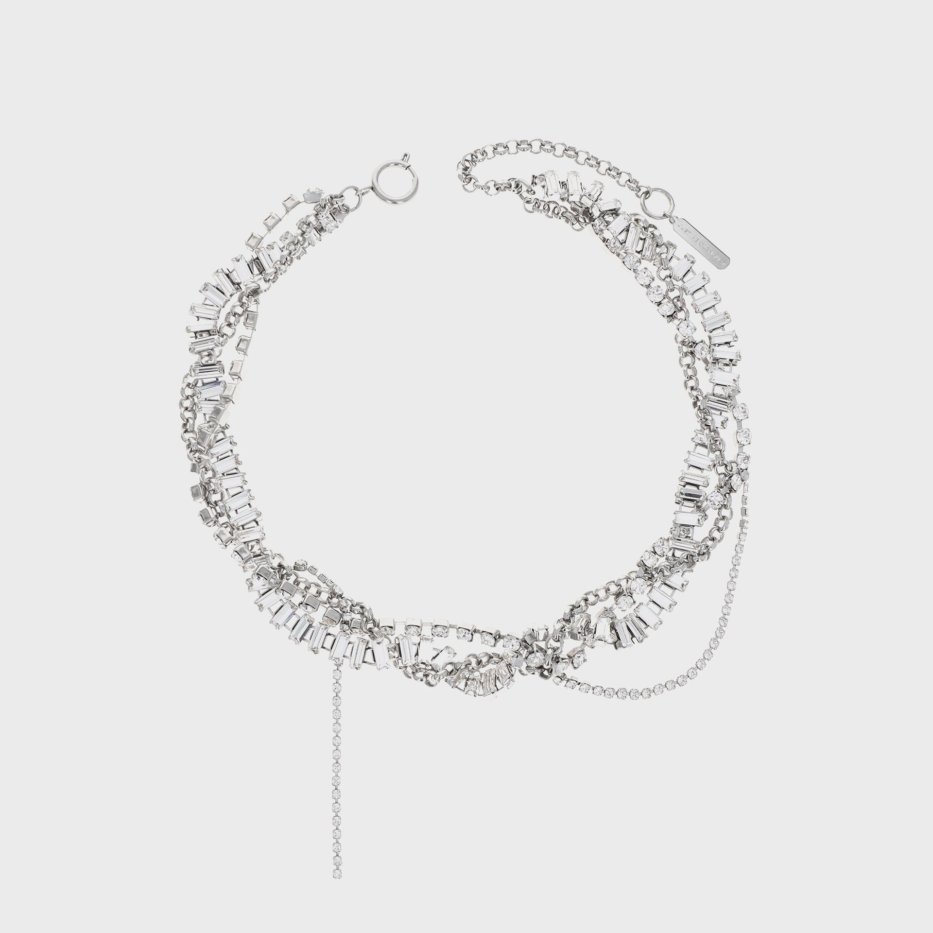 Justine Clenquet Grace Choker in Palladium