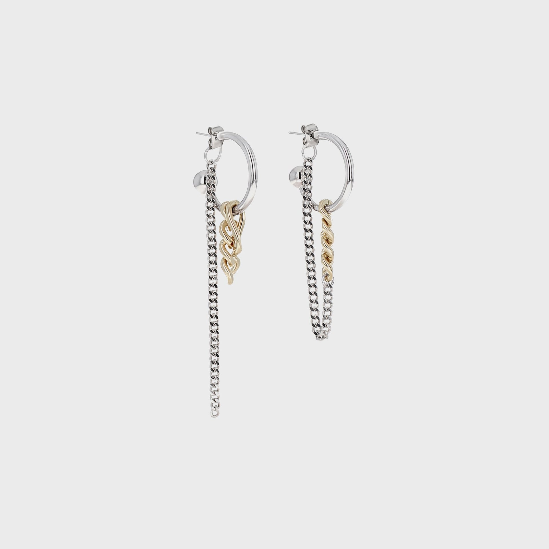 Justine Clenquet Jena Earring - Gold / Palladium