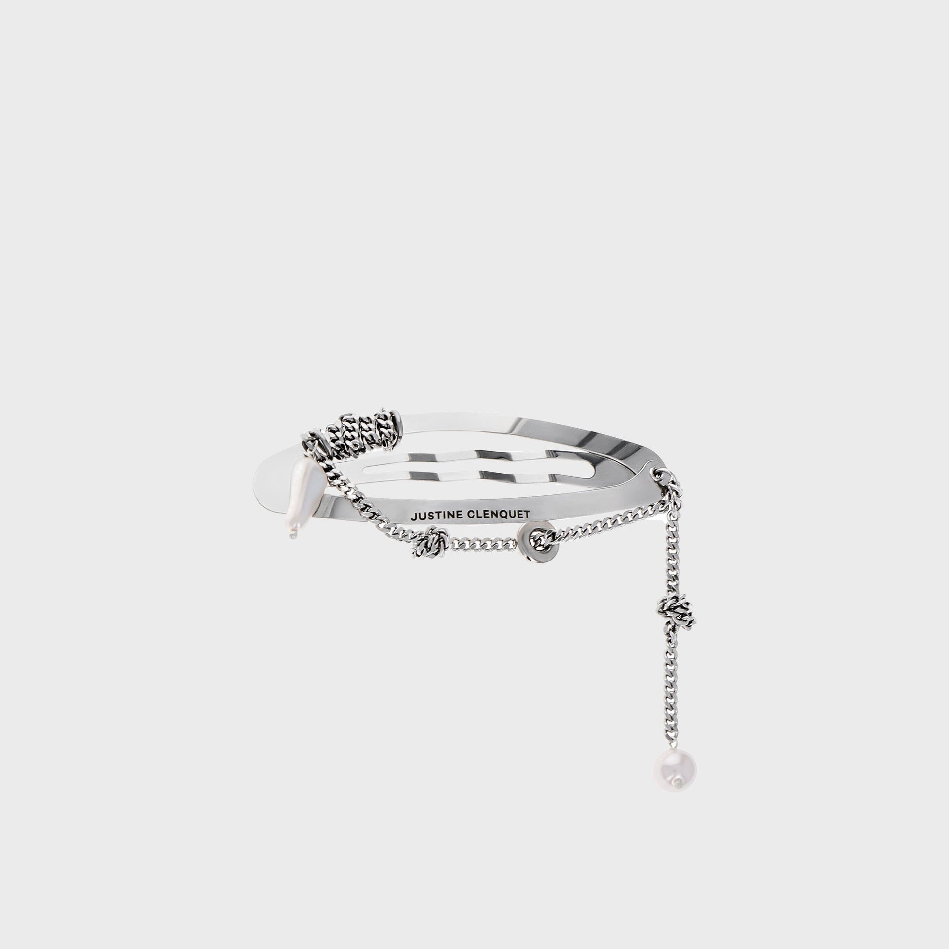 Justine Clenquet Liam Hair Clip - Palladium