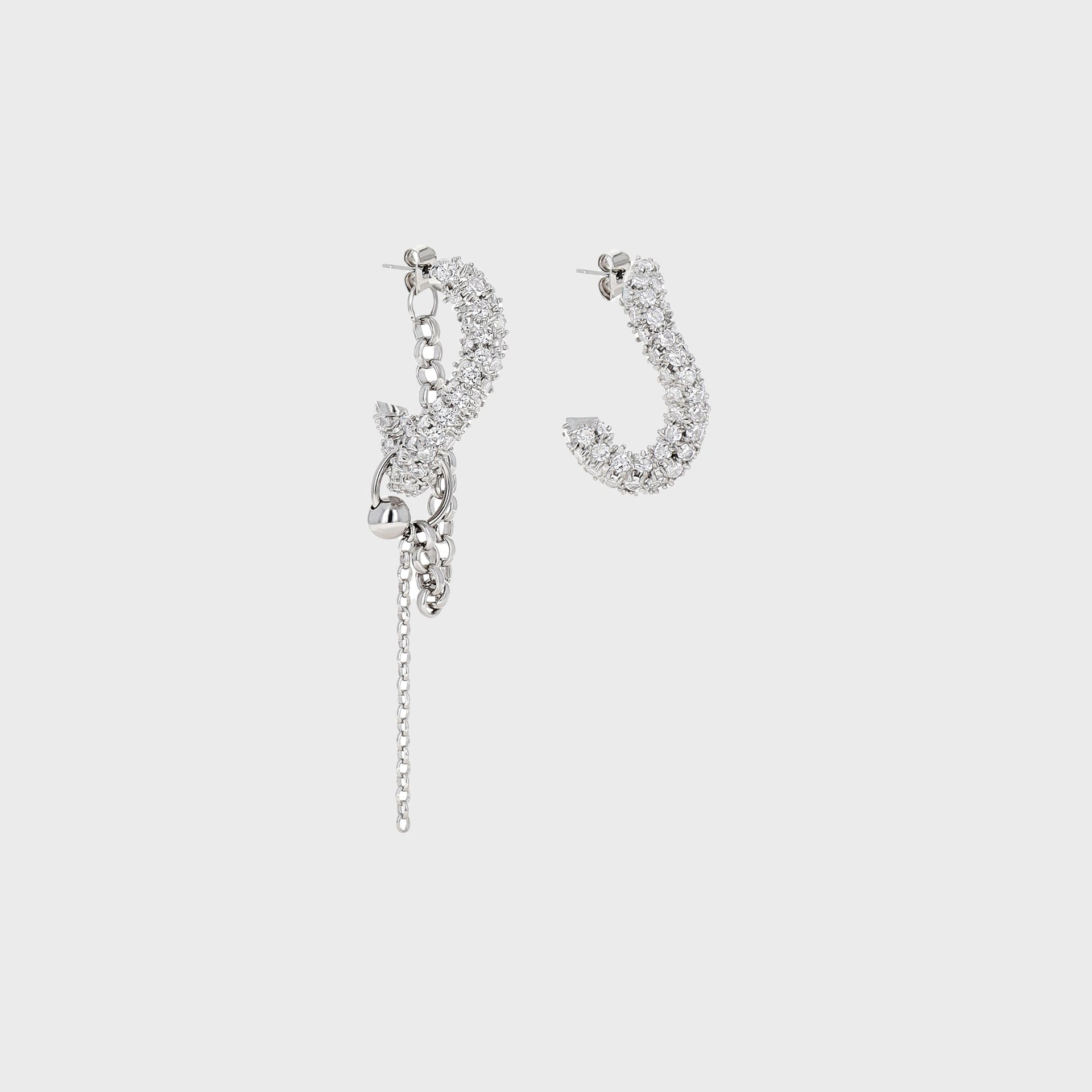Justine Clenquet Lotta Earring - Palladium