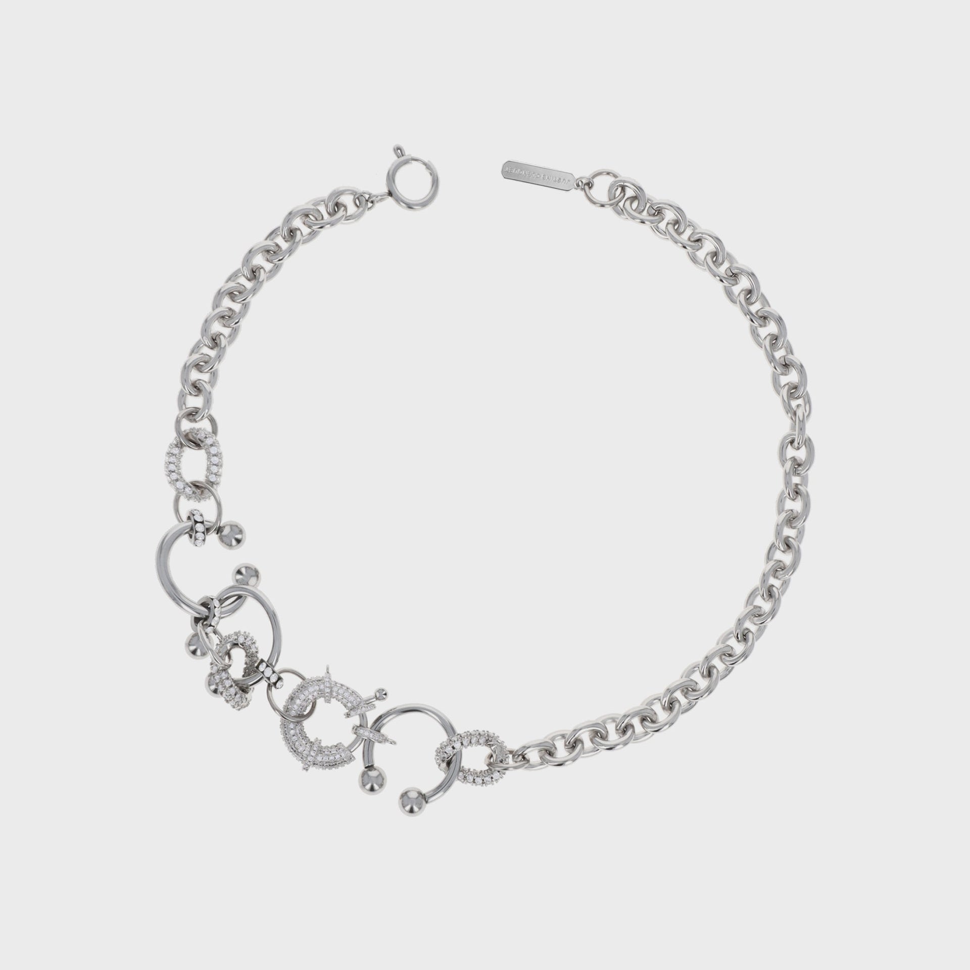 Justine Clenquet Lula Necklace in Palladium