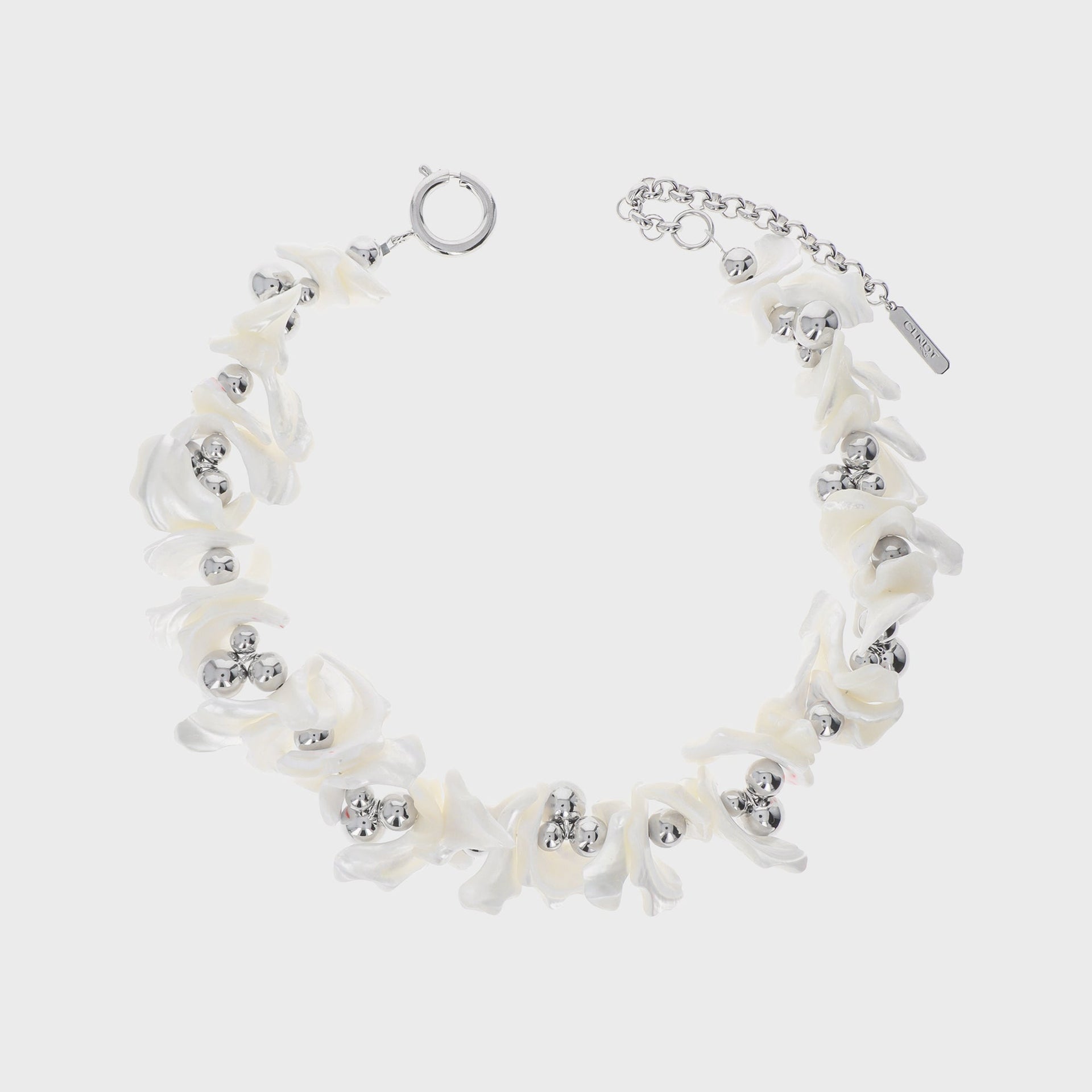 Justine Clenquet Paula Choker Necklace - Silver