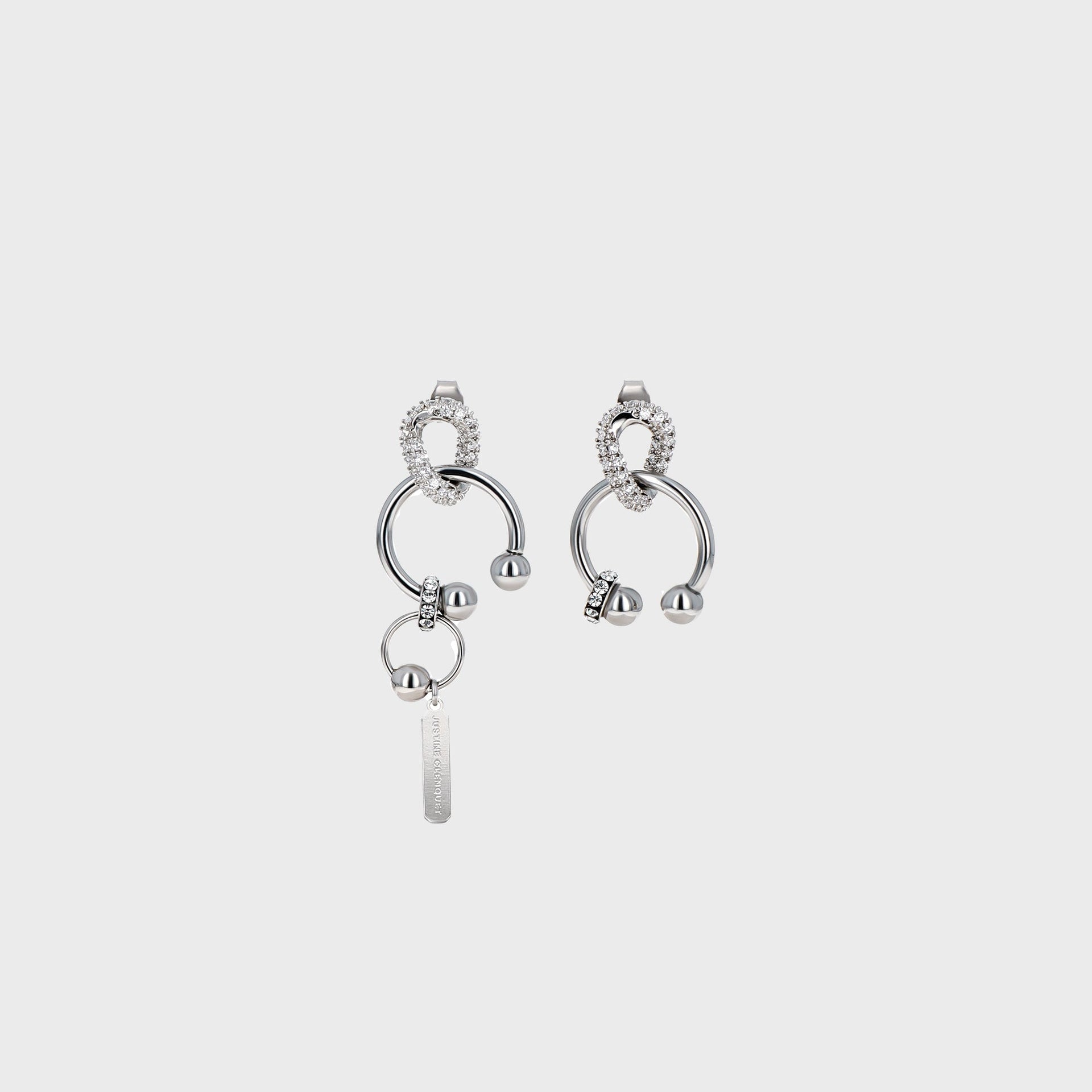 Justine Clenquet Phoebe Earring - Palladium
