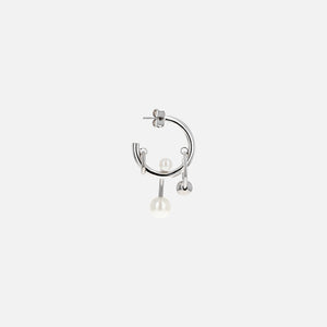 Justine Clenquet Chase Earrings - Palladium