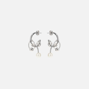 Justine Clenquet Chase Earrings - Palladium