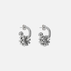 Justine Clenquet Daisy Earrings - Palladium