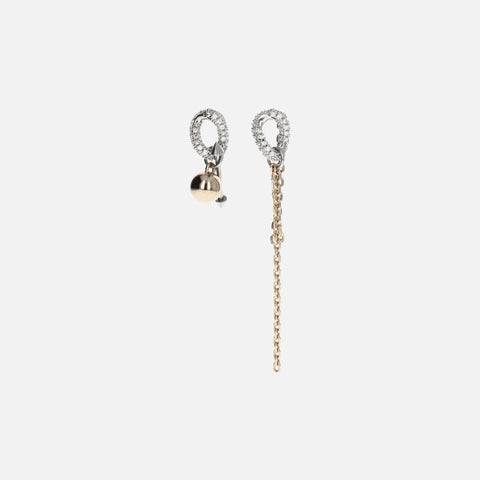 Justine Clenquet Darcy Earrings - Gold / Palladium