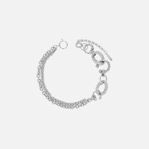 Justine Clenquet Dolly Crystal Choker - Palladium