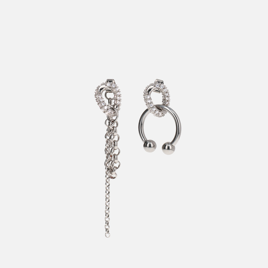 Justine Clenquet Holly Earrings - Palladium – Kith