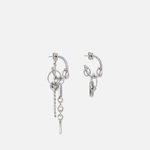 Justine Clenquet Iris Crystal Earrings - Palladium