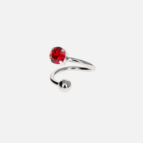 Justine Clenquet Jackie Ring - Red
