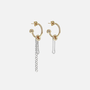 Justine Clenquet Mara Earrings - Gold / Palladium