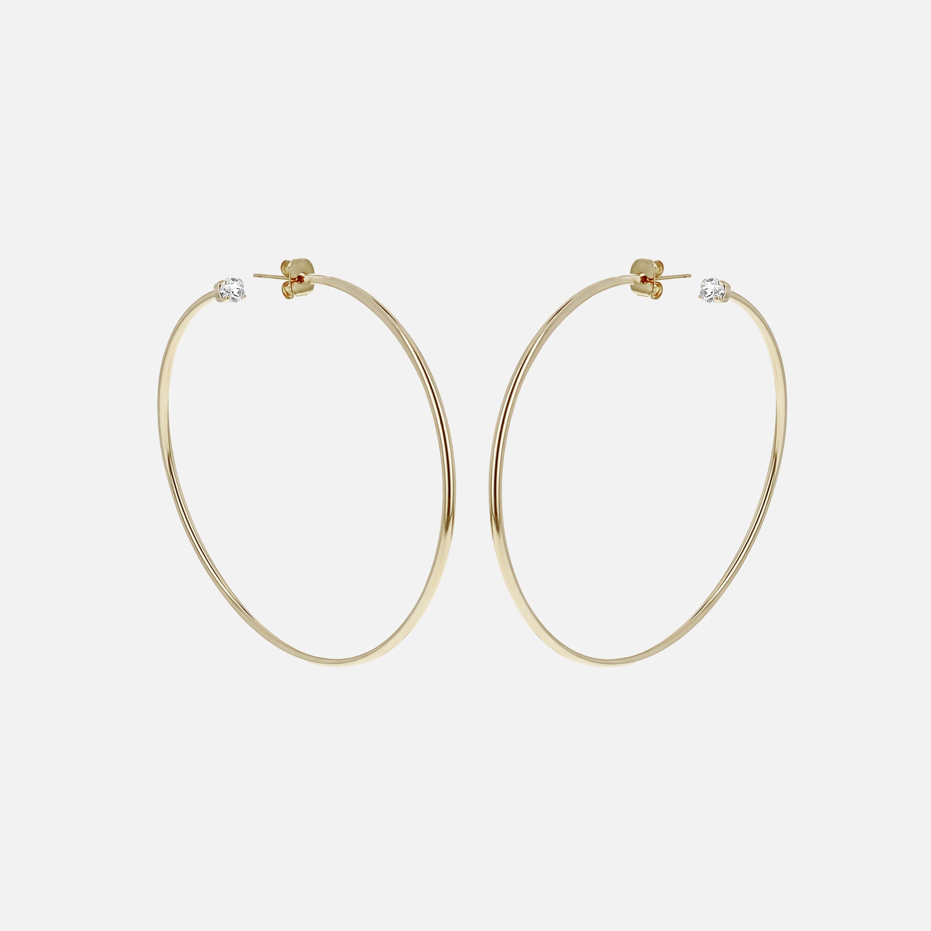 Justine Clenquet Nancy Crystal Earrings - Gold