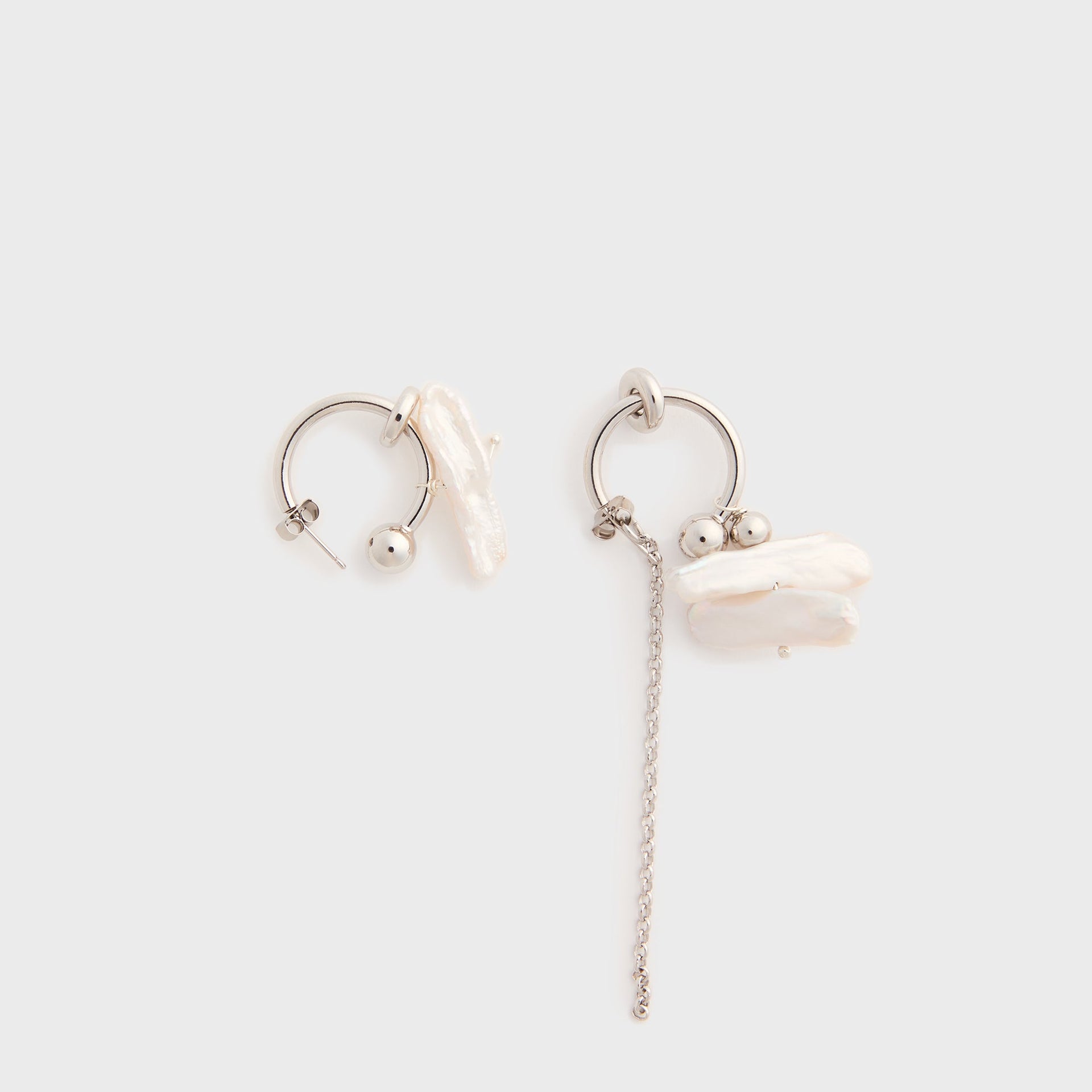 Justine Clenquet Sunny Earrings in Palladium