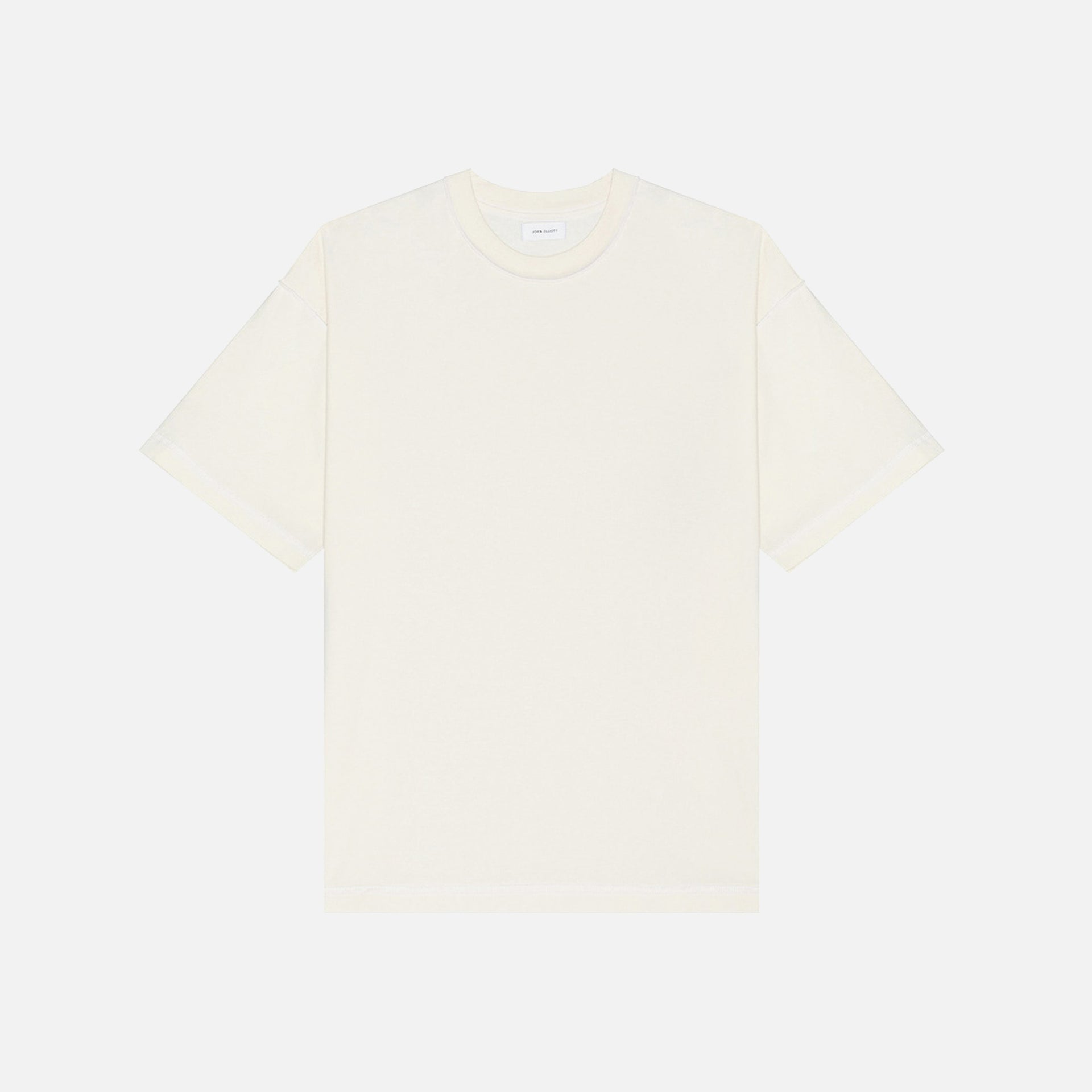 John Elliott Reverse Cropped Tee - Salt