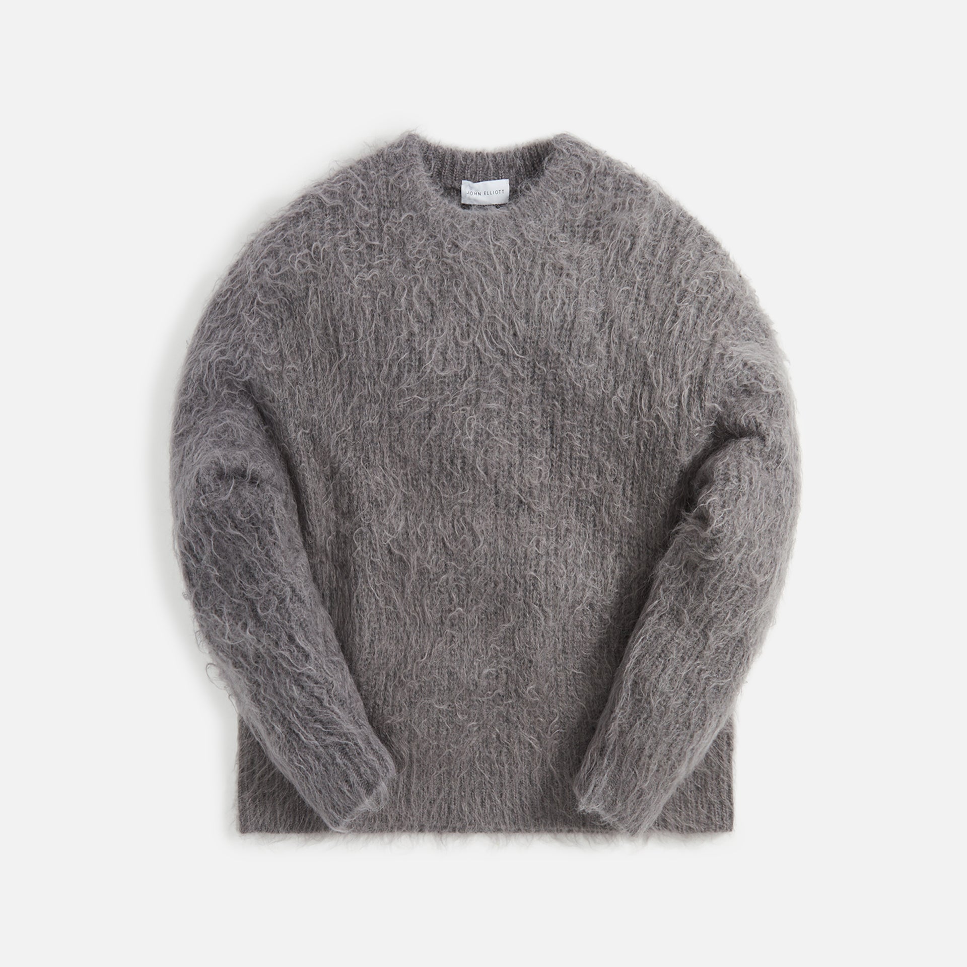 John Elliott Wool Mohair Crew - Charcoal