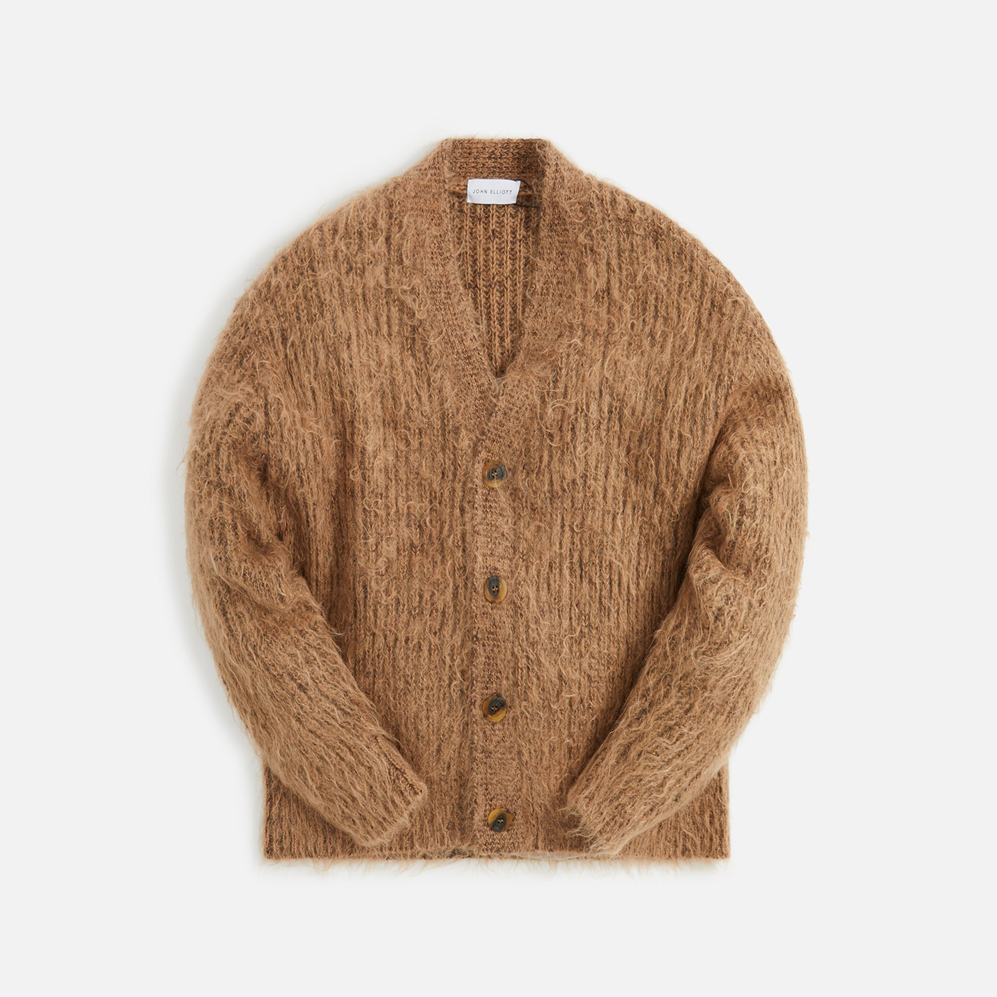 John Elliott Wool Mohair Cardigan - Camel – Kith