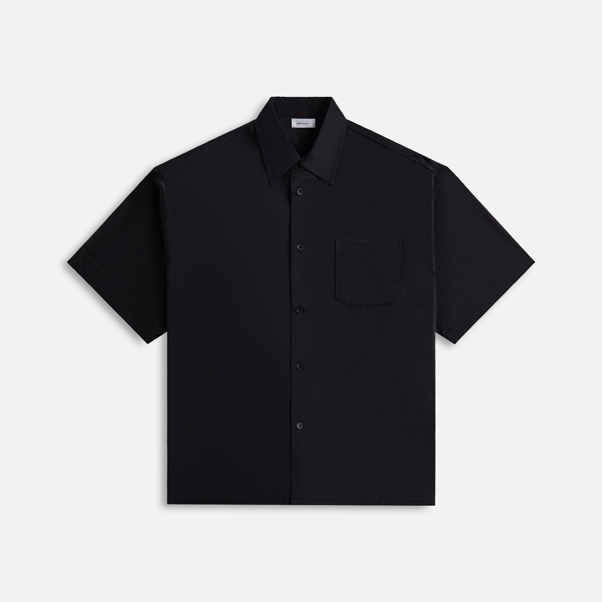 John Elliott Brushed Silk Button Up - Black