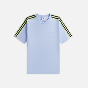 adidas BB8409 Originals by Wales Bonner Tee - Lime / Sky Blue