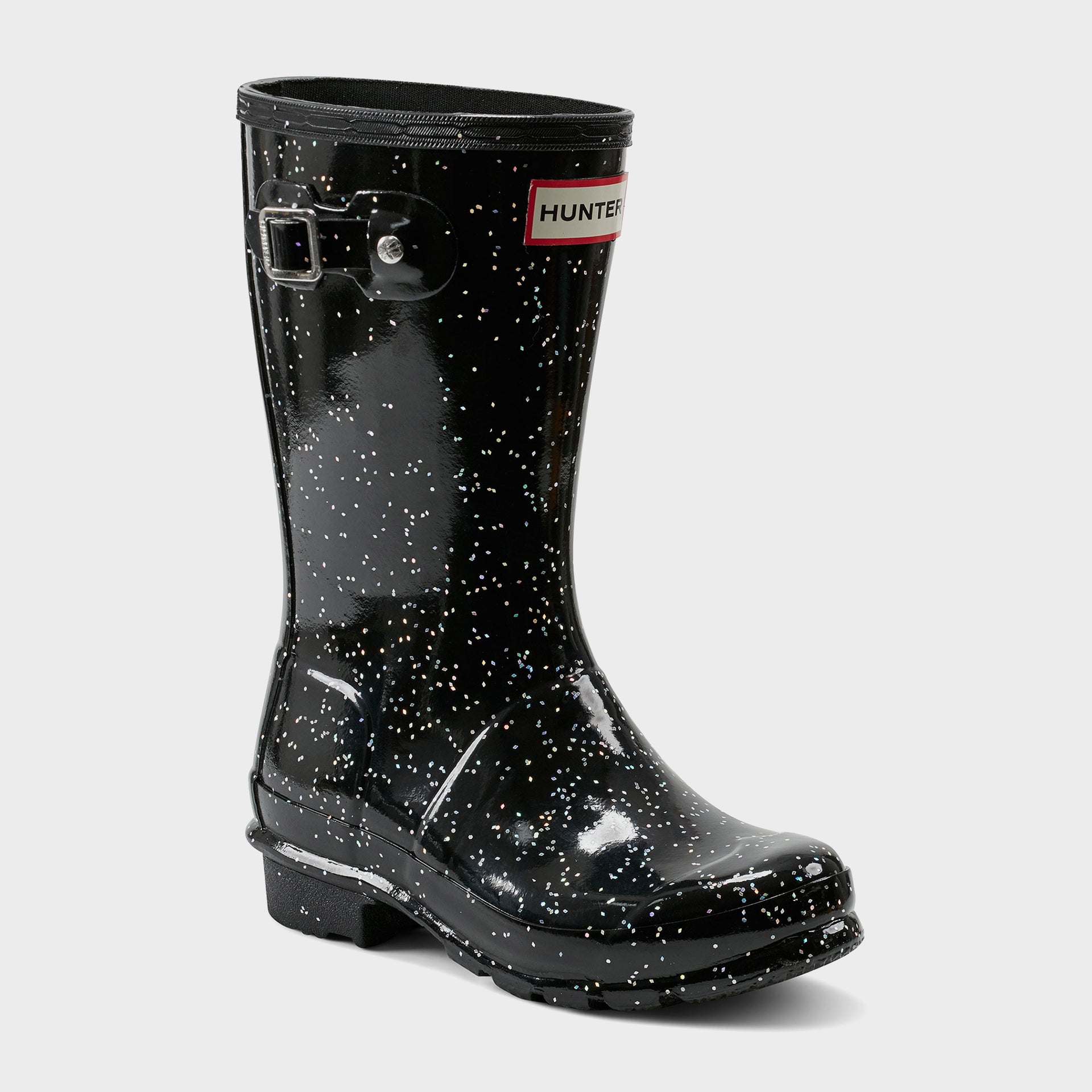 Hunter Kids Original Rain Boot - Glitter Black