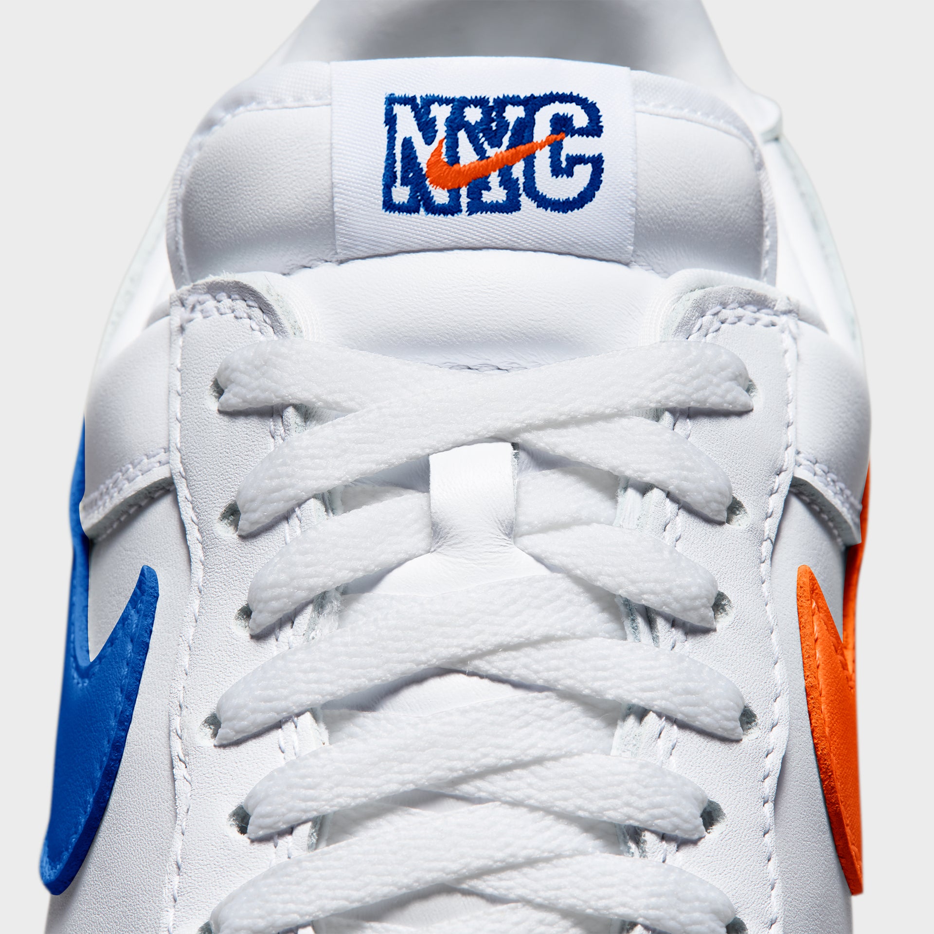 MADE-TO-ORDER | Nike Air Force 1 '01 "NYC" - White / Brilliant Orange / Rush Blue