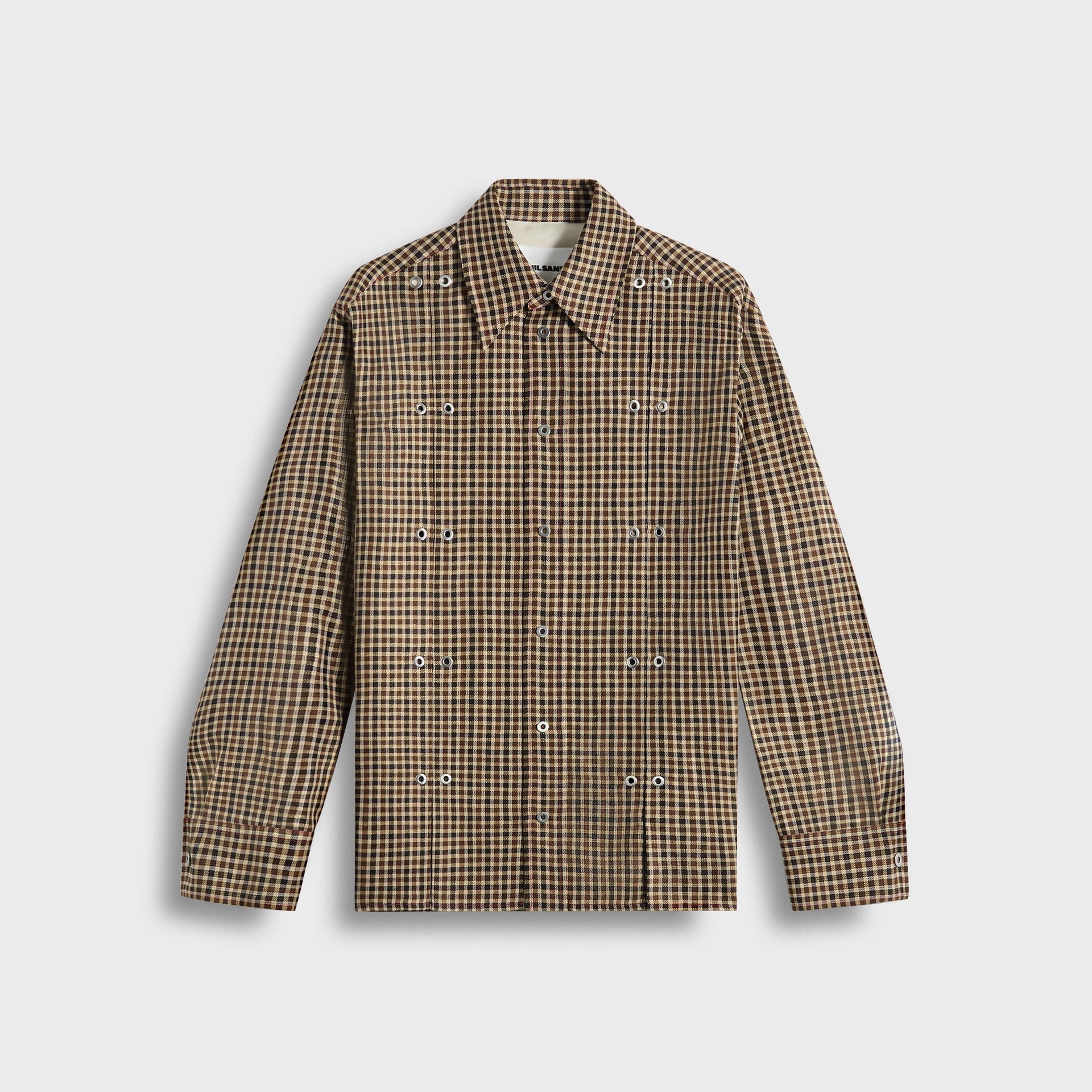 Jil Sander Shirt 163 In Hazelnut Mouline