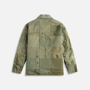 Greg Lauren Army Scarwork Sherpalined Boxy - Army