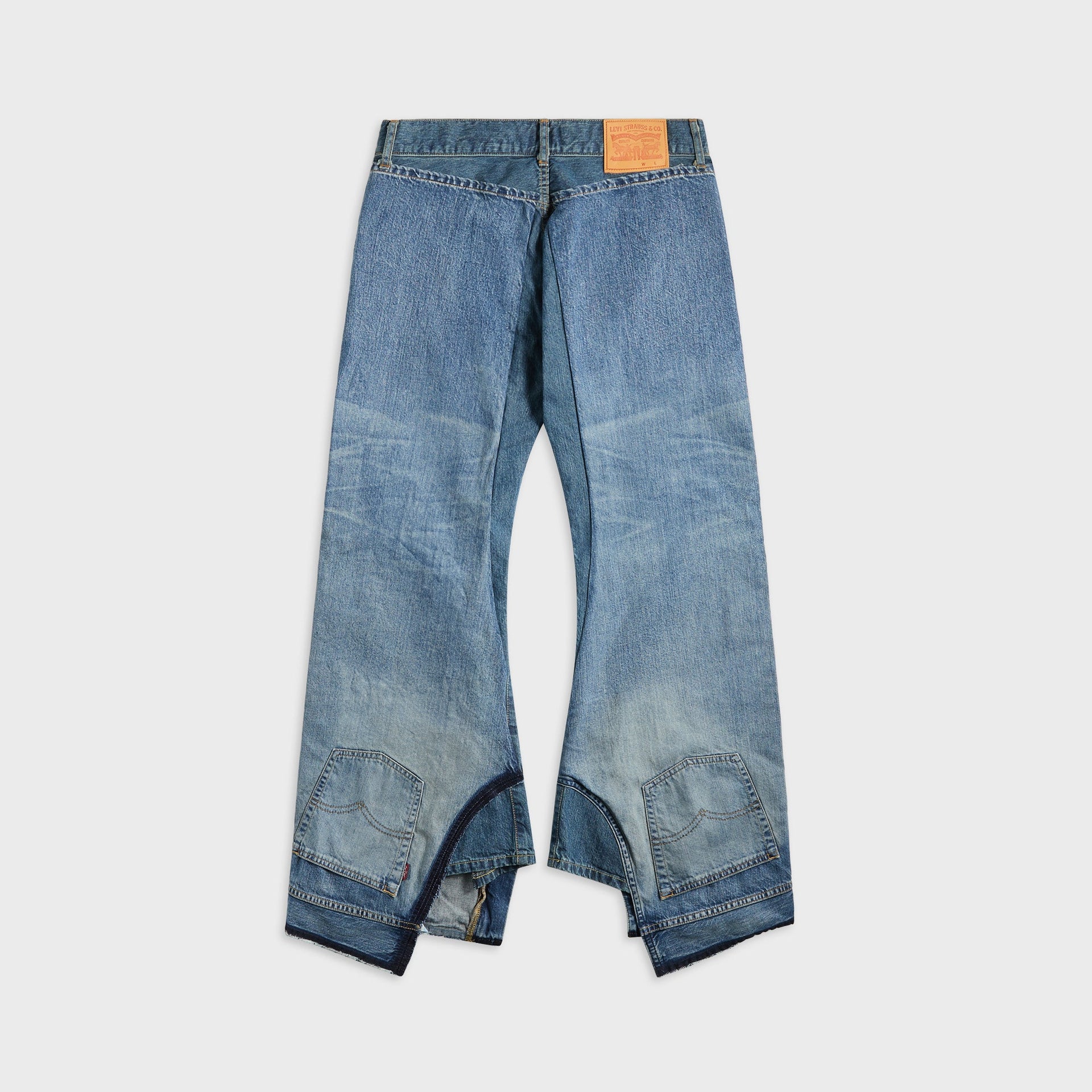 Junya Watanabe Man x Levi's Edition Inkjet W Name Berberjin Jeans in Indigo