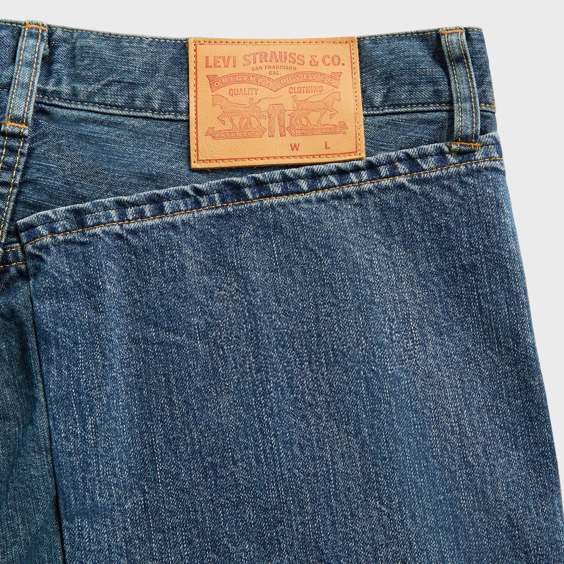 Junya Watanabe Man x Levi's Edition Inkjet W Name Berberjin Jeans in Indigo