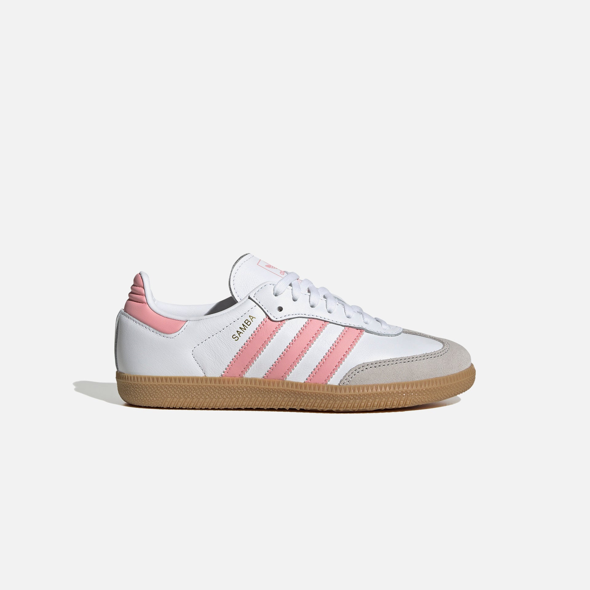 adidas Junior Samba OG - White / Semi Pink Spark / Gum