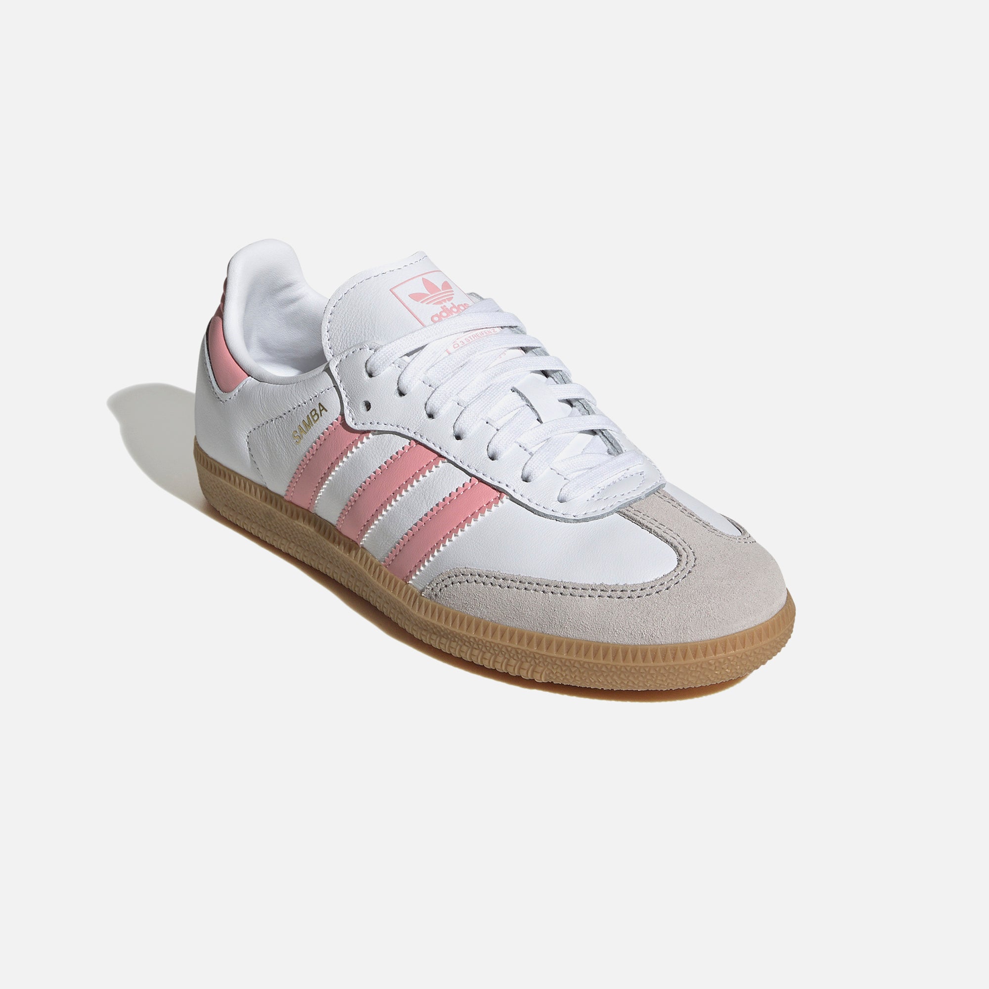 adidas Junior Samba OG - White / Semi Pink Spark / Gum – Kith