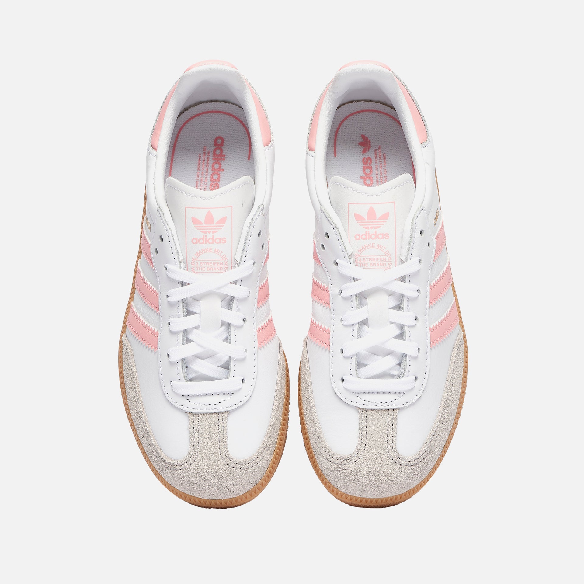 adidas Kids Samba OG - White / Semi Pink Spark / Gum