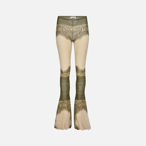 Jean Paul Gaultier Mesh Flare Printed Pant - Cartouche