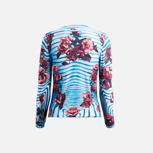 Mens Nike Sport Shorts Jersey Long Sleeve Printed Top - Flower Body Morphing