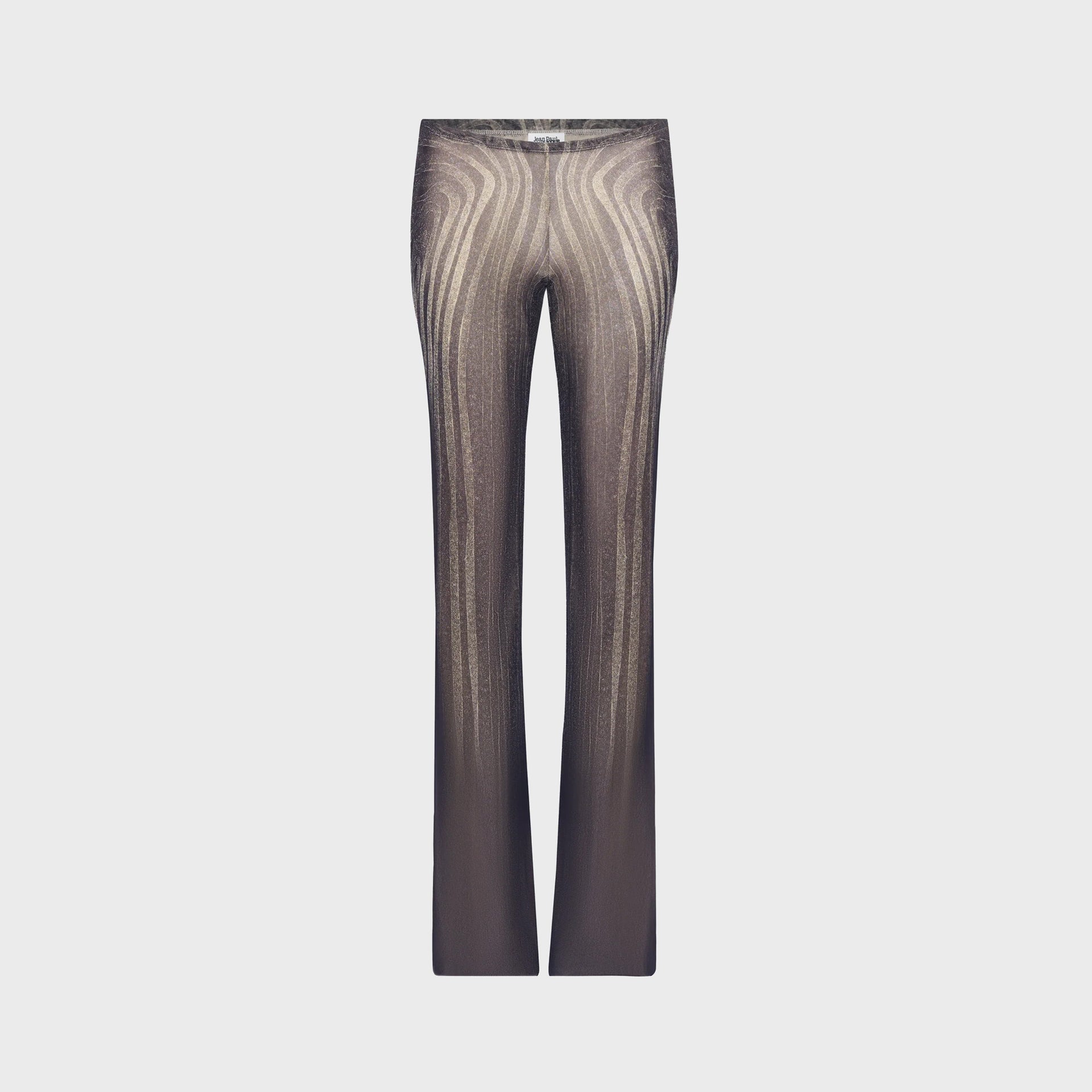 Jean Paul Gaultier Mesh Trouser Printed Spiral - Black