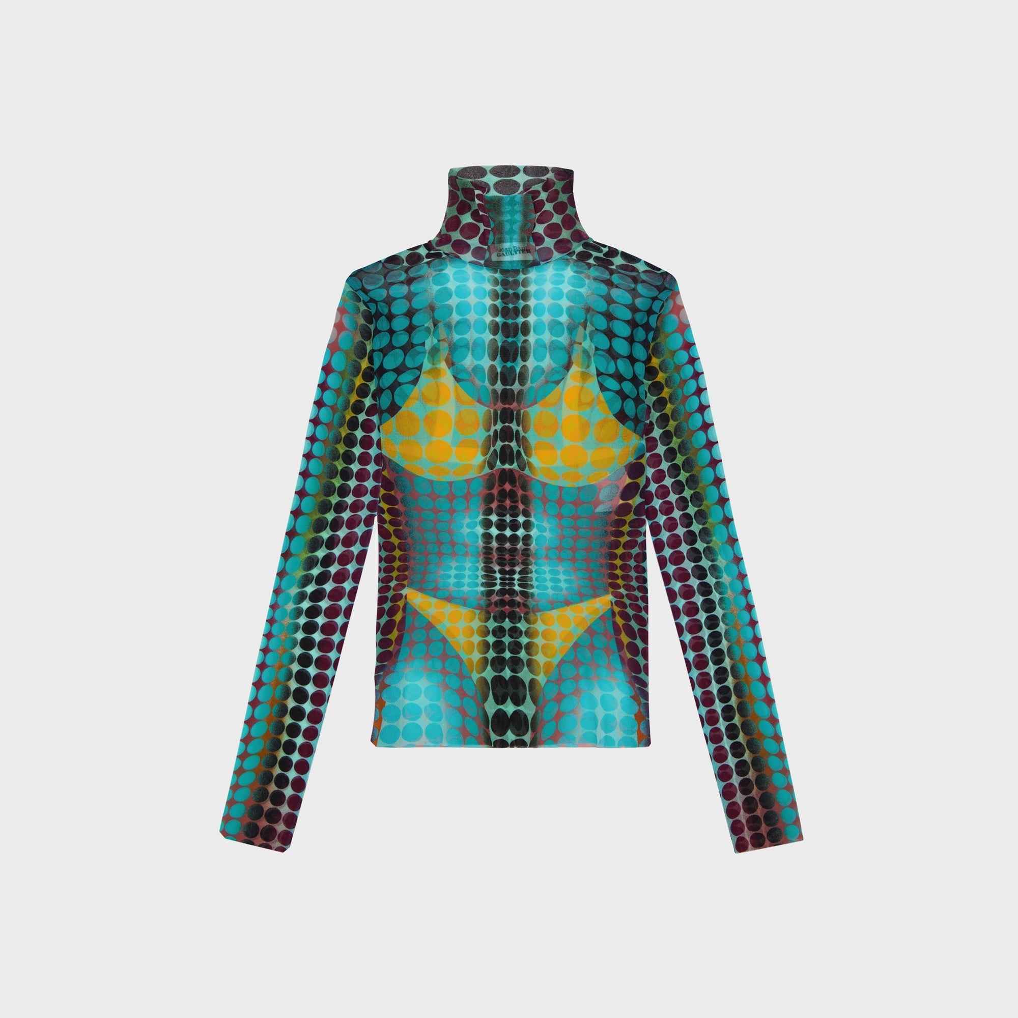 Jean Paul Gaultier Re-Edition Top High Neck Top - Blue Multi – Kith