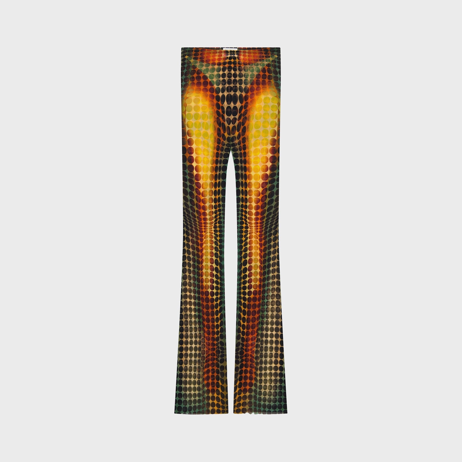 Jean Paul Gaultier Re-Edition Flare Trousers - Orange Multi