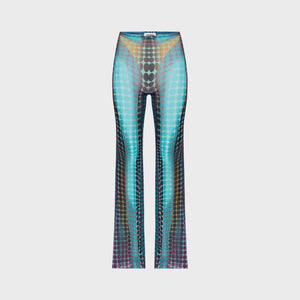 Jean Paul Gaultier Re-Edition Flare Trousers - Blue Multi