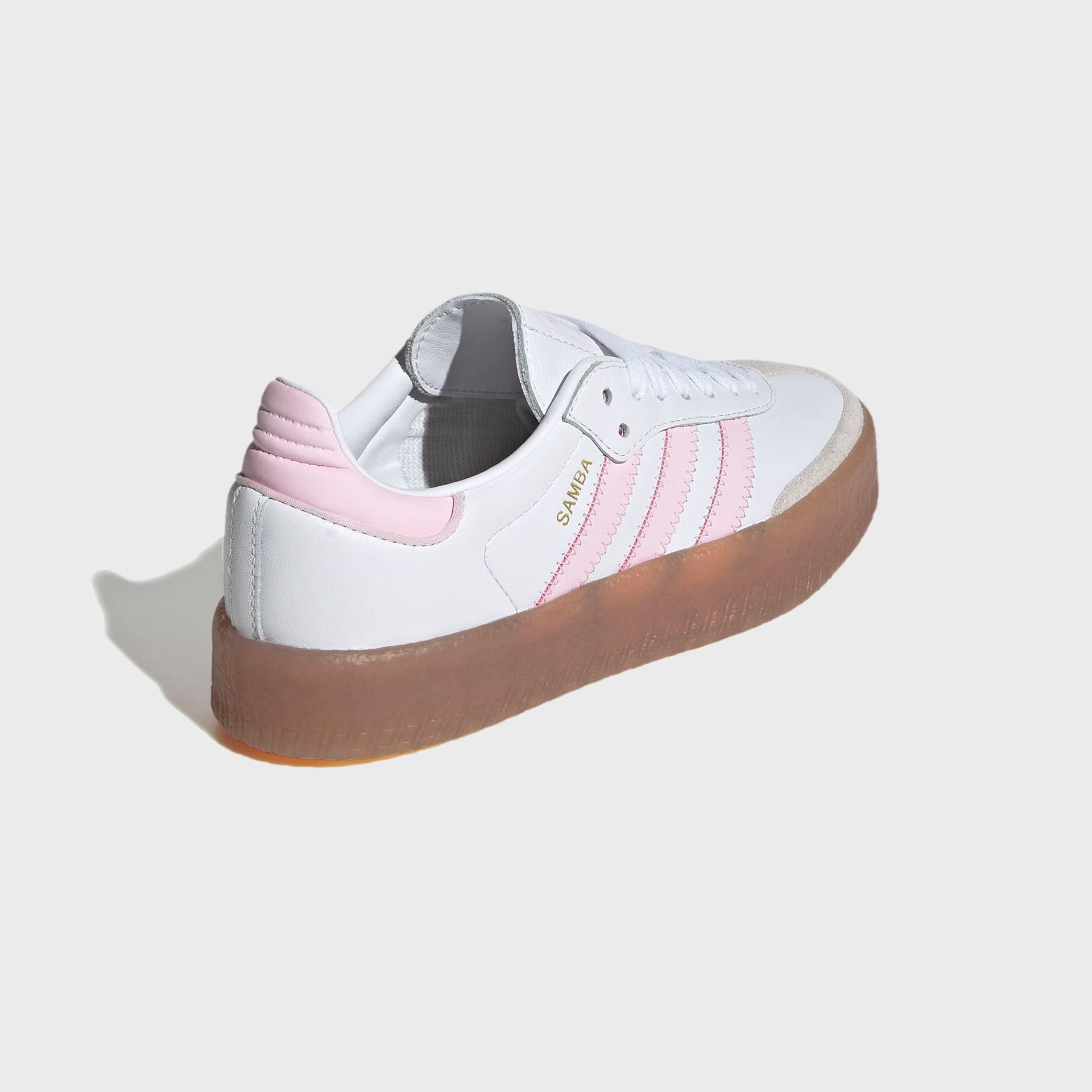 adidas Sambae J - Cloud White / Clear Pink / Gold Metallic
