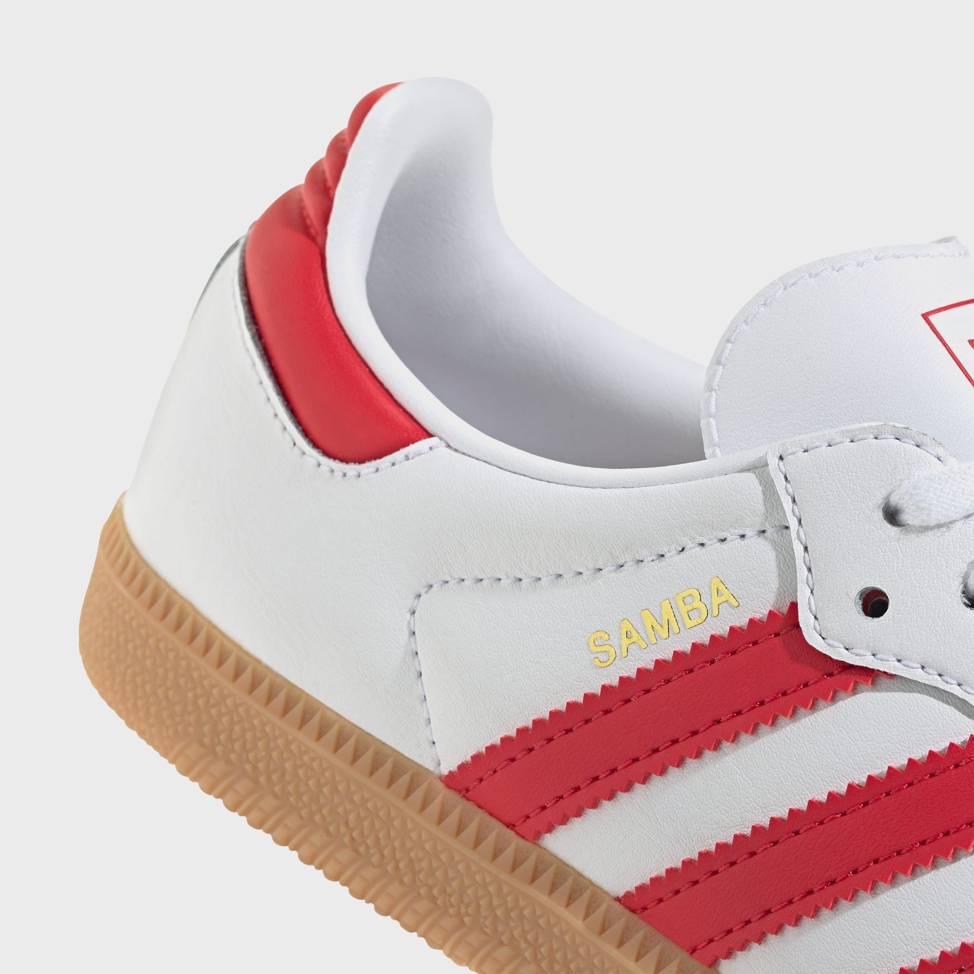 adidas GS Samba OG - White / Better Scarlet / Gum 3 – Kith