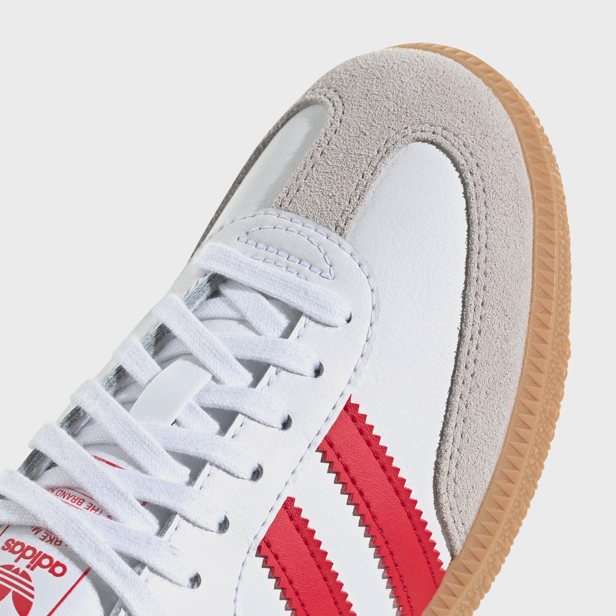 adidas GS Samba OG - White / Better Scarlet / Gum 3 – Kith