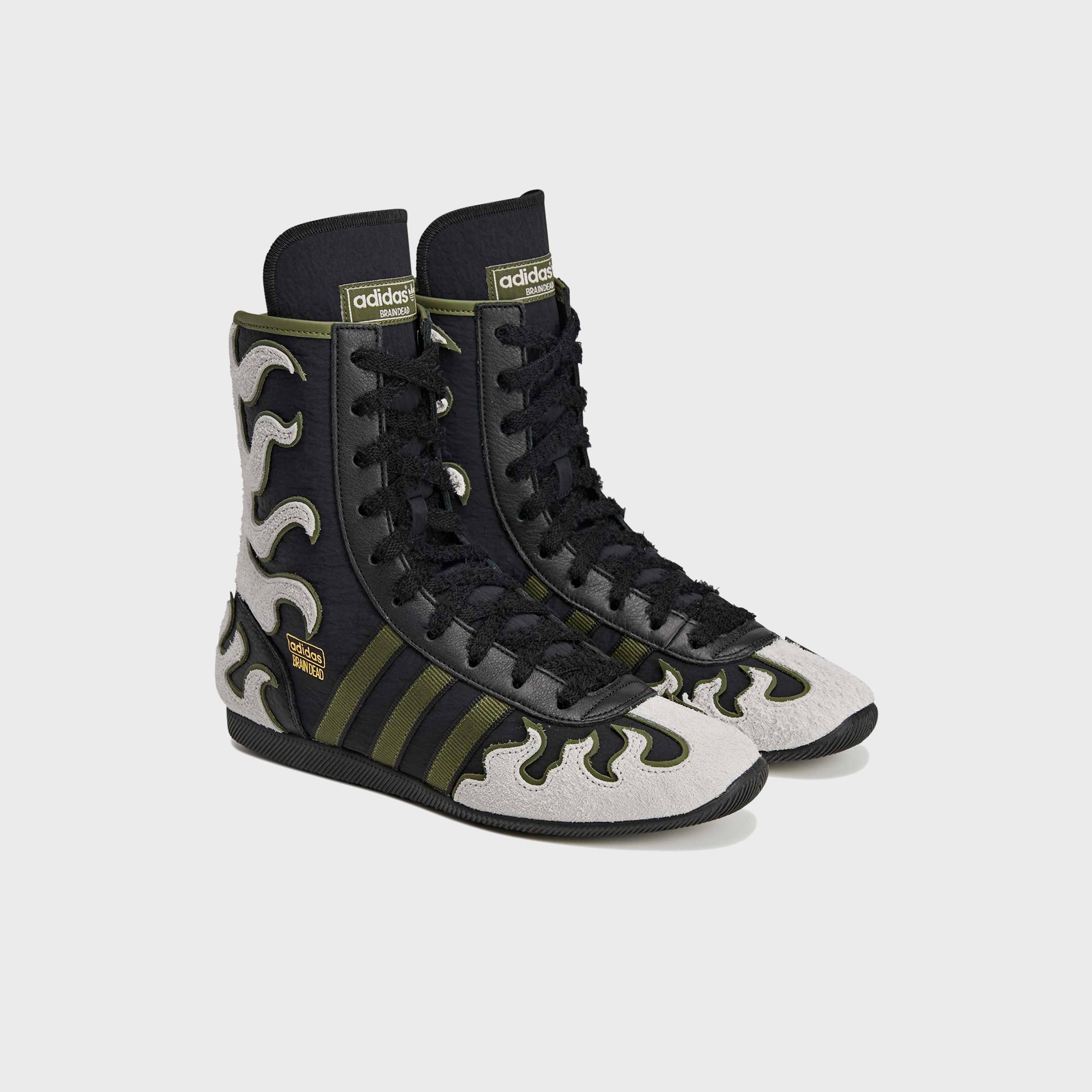 adidas x Brain Dead Japan Hi - Black / Crystal White / Gold