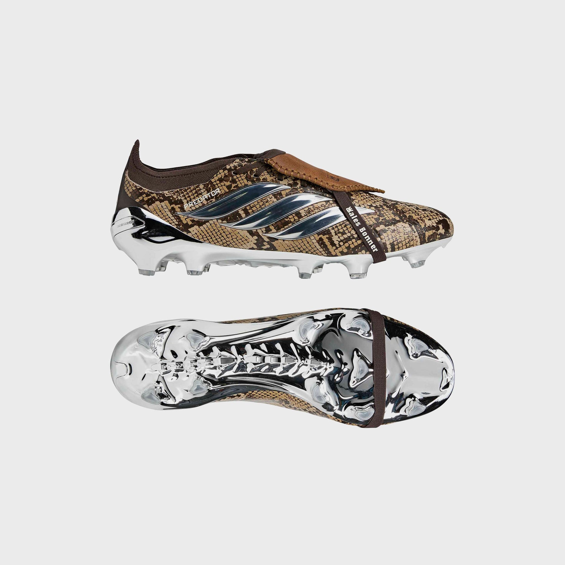 adidas x Wales Bonner Predator Elite FT FG - Linen Khaki / Silver Metallic / Wonder White