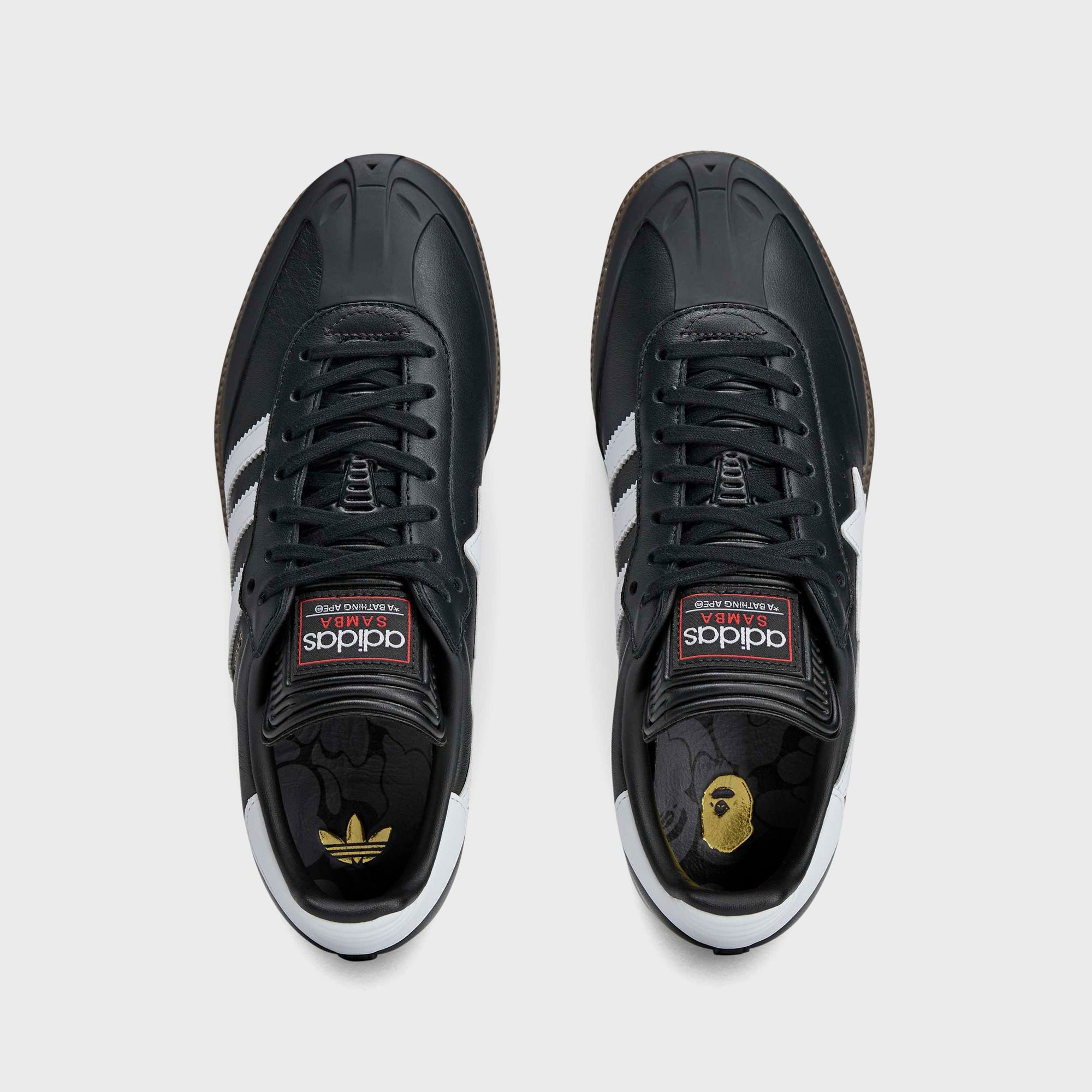 adidas x BAPE Samba - Core Black / White / Gum – Kith