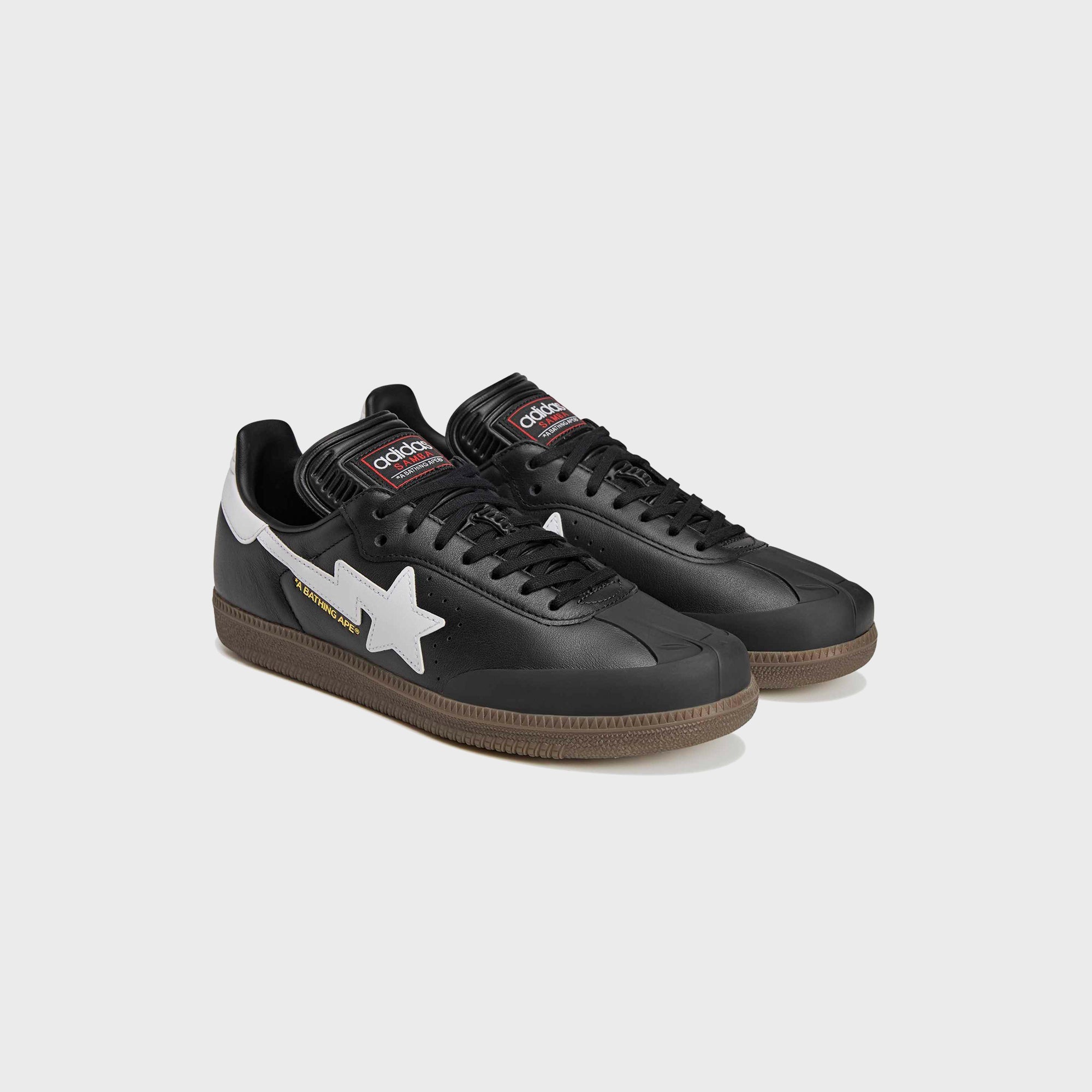 adidas x BAPE Samba - Core Black / White / Gum – Kith