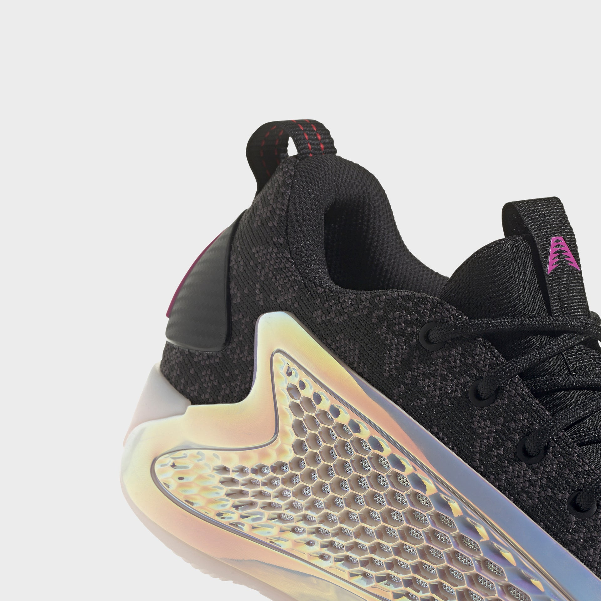 adidas Anthony Edwards 1 Low - Black / Almost Pink / Lucid Fuchsia
